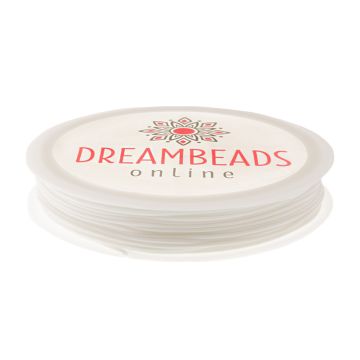 Waxkoord Polyester (0.8 mm) White (15 Meter)