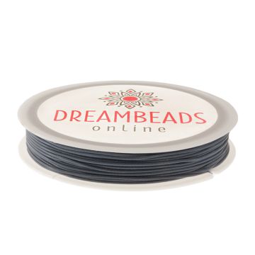Waxkoord Polyester (1 mm) Steel Grey (15 Meter)