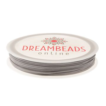 Waxkoord Polyester (1 mm) Ghost Grey (15 Meter)