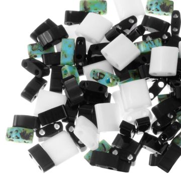 Miyuki Tila Mix (5 x 5 / 5 x 2.3 mm) Abstract (5 Gram)