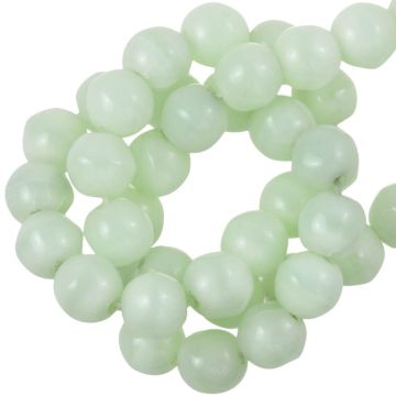 Glaskralen (4 mm) Sea Mist Green (110 stuks)