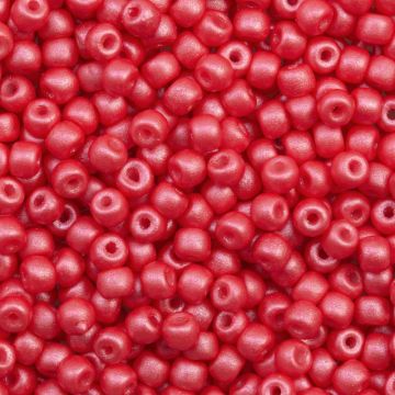 DQ Rocailles (4 mm) Hibiscus Pearlshine Mat (15 Gram)