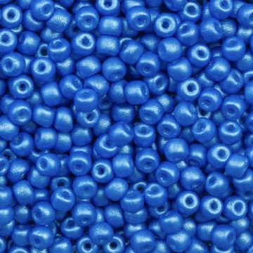 DQ Rocailles (3 mm) Classic Blue Pearlshine Mat (15 Gram)
