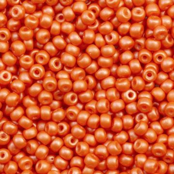 DQ Rocailles (3 mm) Dazzling Orange Pearlshine Mat (15 Gram)