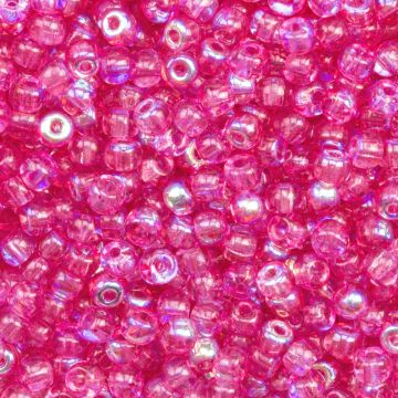 DQ Rocailles (3 mm) Candy Pink AB (25 Gram)