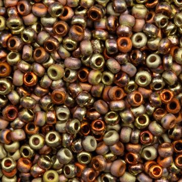 DQ Rocailles (3 mm) Crystal Etched California Gold Rush (15 Gram)