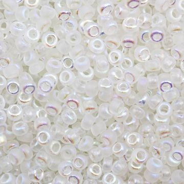 DQ Rocailles (3 mm) Crystal Etched AB Full (15 Gram)