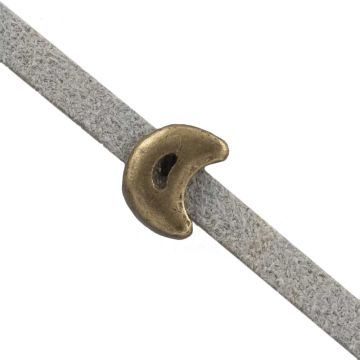 Schuiver Maan (Binnenmaat 3 x 2 mm) Brons (10 Stuks)