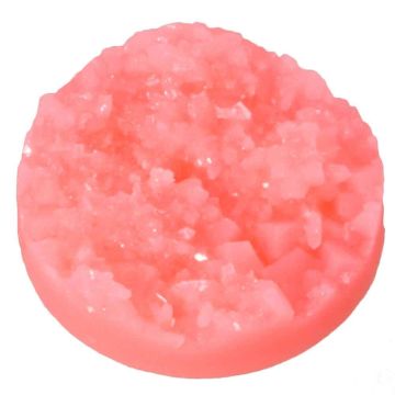 Druzy Cabochon (14 mm) Fluor Coral (5 Stuks)