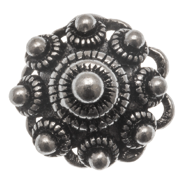 Zeeuwse Knop Schuiver (12.5 x 8 mm) Antiek Zilver (2 stuks)