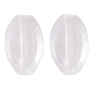 Glaskralen (10 x 6 x 3 mm) Transparent (10 stuks)