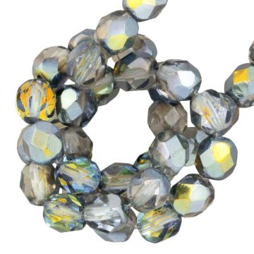 DQ Fire Polished Facetkralen (3 mm) Crystal Marea (50 Stuks)