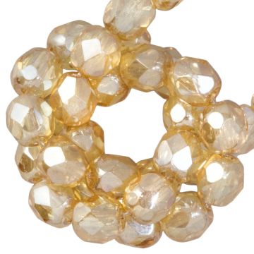 DQ Fire Polished Facetkralen (6 mm) Crystal Celsian (25 Stuks)