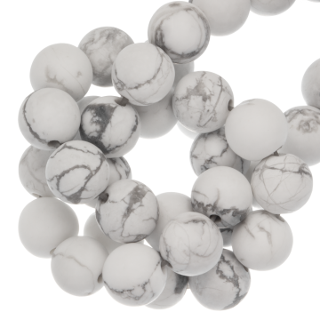 Howlite Frosted Kralen (6 mm) 60 Stuks