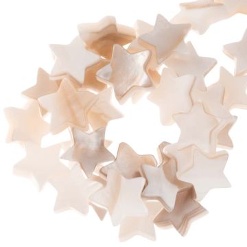 Schelp Kralen (10 - 12 x 3 mm) Beige (40 Stuks)