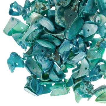 Schelp Chips (7 - 12 x 9 - 27 x 1.5 - 4 mm) Ceramic (50 Gram)