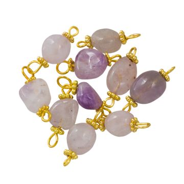 Jade Tussenstuk (18 - 20 x 7.5 - 9 mm) Goud (10 Stuks)