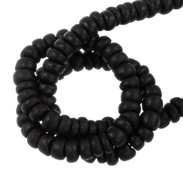 Kokos Kralen (5 x 2 - 4 mm) Black (150 Stuks)