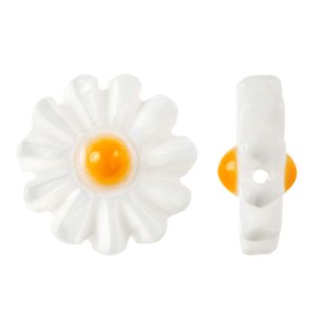 Schelp Kralen Bloem (10 x 4.5 mm) White (2 Stuks)