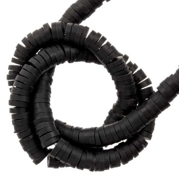 Polymeer Kralen (4 x 1 mm) Anthracite (350 Stuks)