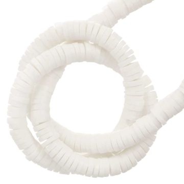 Polymeer Kralen (4 x 1 mm) White (350 Stuks)