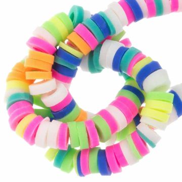 Polymeer Kralen (4 x 1 mm) Mix Color Vibrant (300 Stuks)