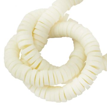 Polymeer Kralen (4 x 1 mm) Cream (300 Stuks)