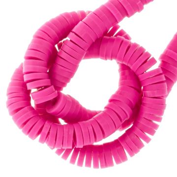 Polymeer Kralen (4 x 1 mm) Hot Pink (350 Stuks)