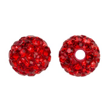 Shamballa kralen (4 mm) Haute Red (5 stuks)
