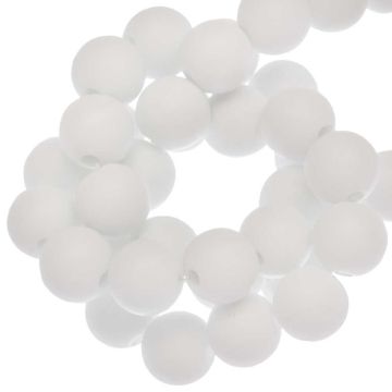 Acryl Kralen Mat (6 mm) White (100 stuks)