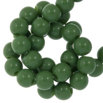 Acryl Kralen (8 mm) Forest Green (100 stuks)