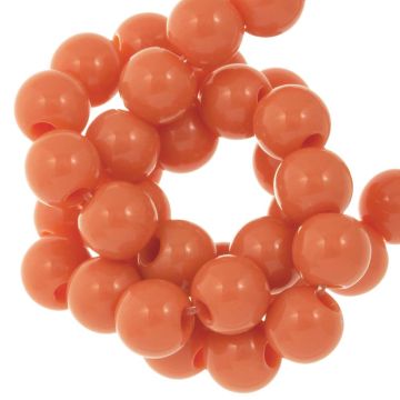 Acryl Kralen (8 mm) Sunset Orange (100 stuks)