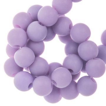 Acryl Kralen Mat (4 mm) Pastel Purple (500 stuks)