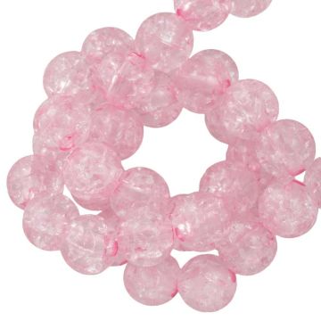 Crackle Acryl Kralen (8 mm) Sweet Lilac (100 Stuks)