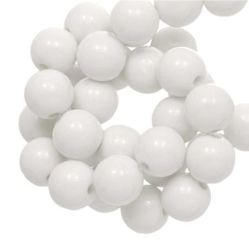 Acryl Kralen (6 mm) White (100 stuks)