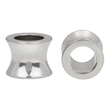 Stainless Steel Kralen Groot Gat (8 x 10 mm) Antiek Zilver (10 Stuks)