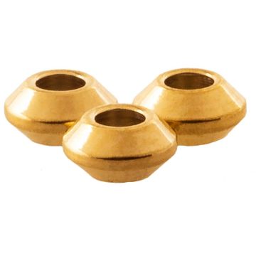 Stainless Steel Kralen (4 x 2 mm) Goud (10 Stuks)