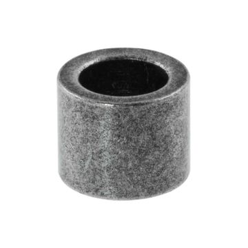Stainless Steel Kraal Groot Gat (10 x 8 mm) Antiek Zilver (1 Stuk)