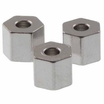 Stainless Steel Kralen (4.5 x 4 mm) Antiek Zilver (10 Stuks)