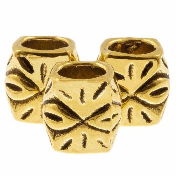 Metalen Kralen Groot Gat (8 x 8 mm) Goud (25 stuks)