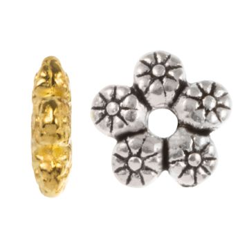 Tibetaanse Spacer Kralen (7 x 2 mm) Mix Color (20 Stuks)