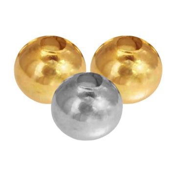 Tibetaanse Metalen Kralen (4 mm) Mix Color (40 Stuks)