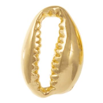 Kauri Schelpjes (17 x 12 x 5.5 mm) Goud (2 Stuks)