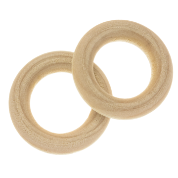 Houten Ringen (30 x 6 mm, gat 17 mm) 20 stuks