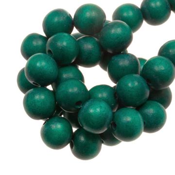 houten kralen malachite vintage look kleur helder 