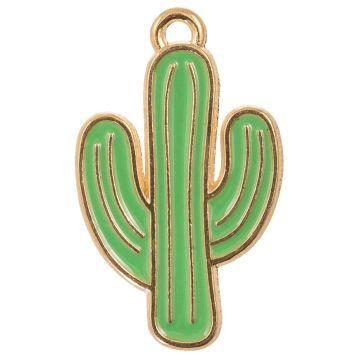 Bedel Enamel Cactus (26 x 15 x 1 mm) Green (5 Stuks)