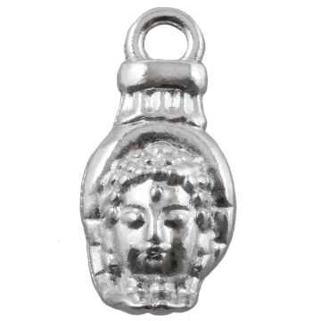 Bedel Buddha (18.5 x 8.5 x 5 mm) Antiek Zilver (25 Stuks)