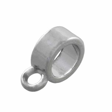 Bail Kraal (Binnenmaat 4 mm) Antiek Zilver (10 Stuks)