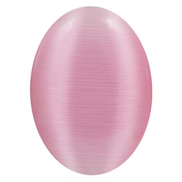 Cat Eye Cabochon (18 x 13  mm) Magenta (2 Stuks)
