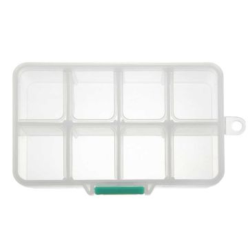 Opbergdoos 8 vakjes (7 x 11 x 3 cm)